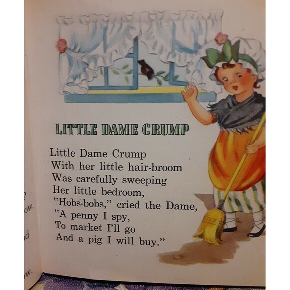 Little Folks in Mother Goose Tell-A-Tale Hardback 1946 Children's Book #863 - Picture 7 of 9